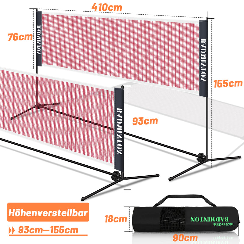 Sonnewelt Badmintonnetz Badminton Netz Tennisnetz 3.1m/ 4.1m/5.1m