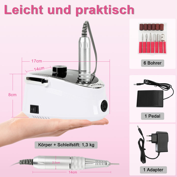 Sonnewelt Electric Nail Cutter Pedicure 35000 rpm
