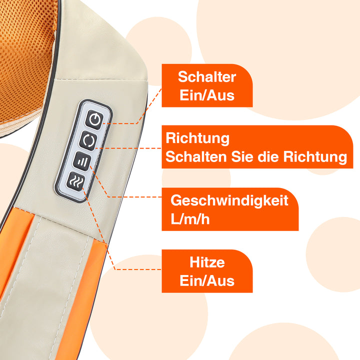 Sonnewelt Shiatsu Massage Neck Massager Car Electric