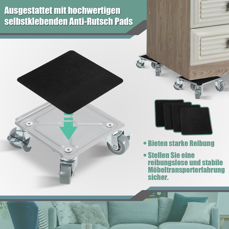 Sonnewelt Möbelroller Transportroller 5 Räder Max 600KG