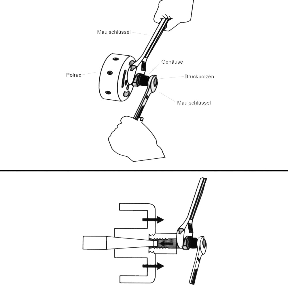 Sonnewelt 10-piece flywheel puller for scooter motorcycle