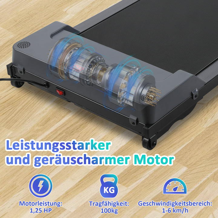 Sonnewelt Laufband für Zuhause mit LED-Anzeige Fernbedienung und App Steuerung