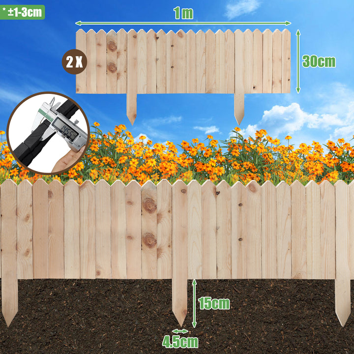 Sonnewelt Rasenkante Beeteinfassung Gartenzaun Holz