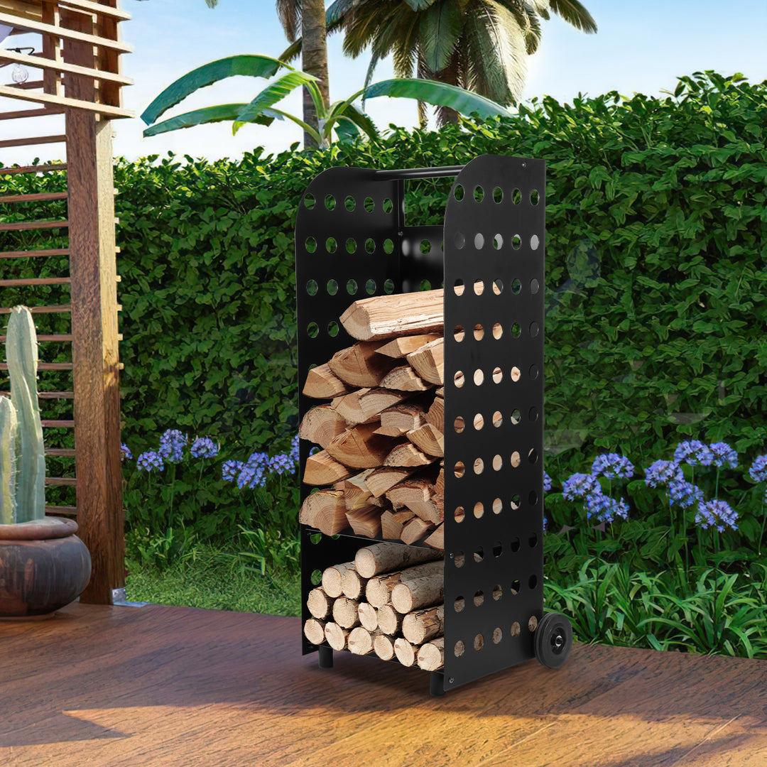 Sonnewelt firewood cart firewood cart double layers