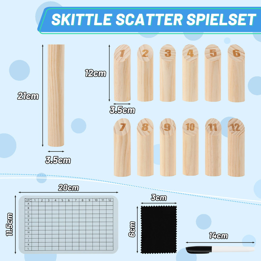 Sonnewelt Finnisches Wurfspiel Kubb Wikingerspiel Naturholz