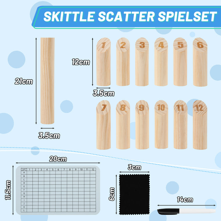 Sonnewelt Finnisches Wurfspiel Kubb Wikingerspiel Naturholz