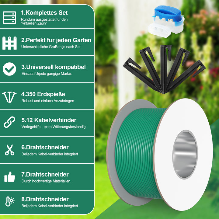 Sonnewelt boundary cable set for robotic lawnmowers 100m