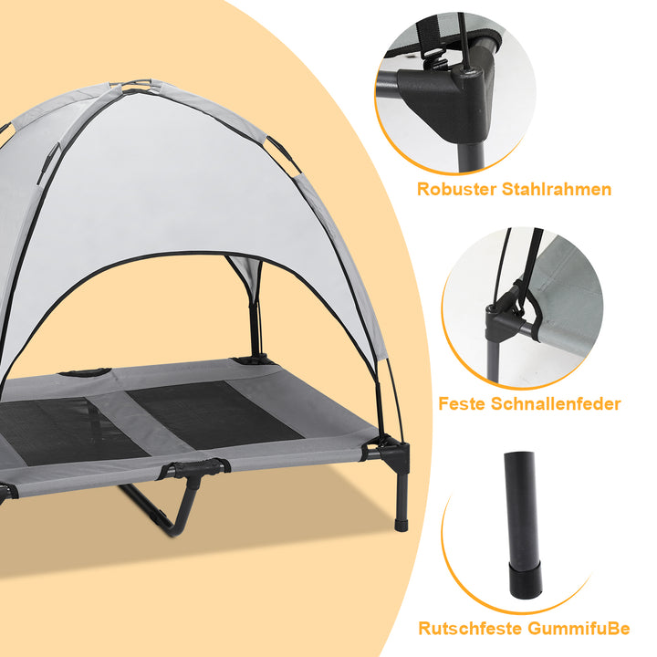 Sonnewelt Haustierbett mit Baldachin für Indoor & Outdoor