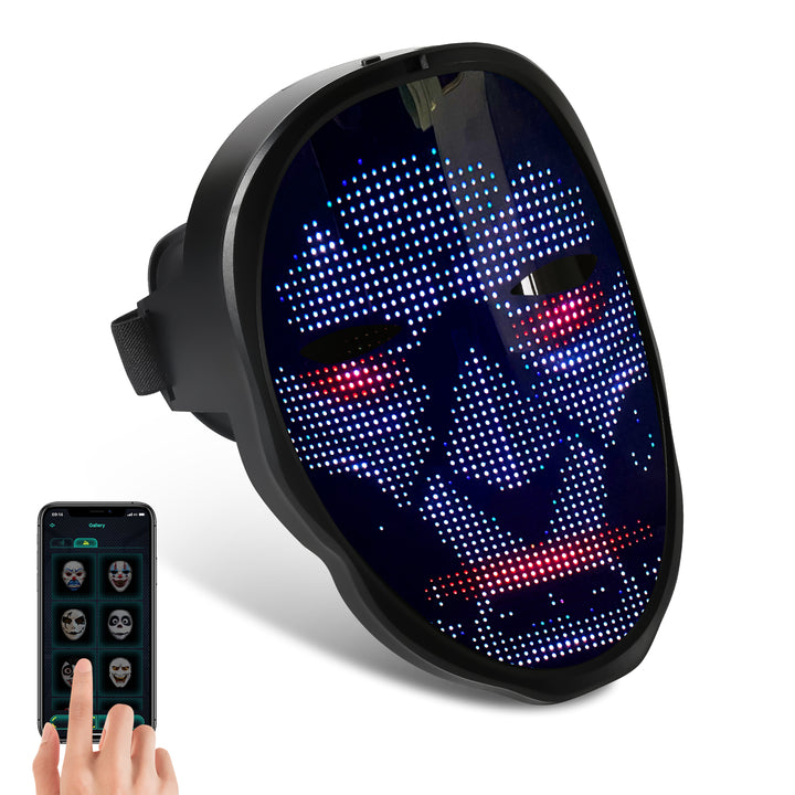 Sonnewelt LED Maske Party Halloween APP-Steuerung