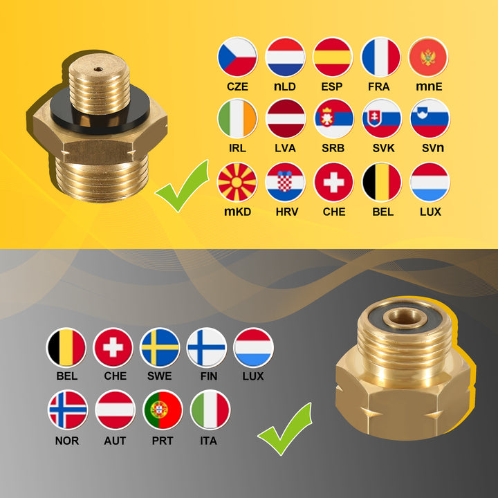 Sonnewelt Gasheizung 4200w und 1260w Gas-Elektro-Heizgerät mit Gasdruckregler, Gasschlauch, Gasflaschen Adapter