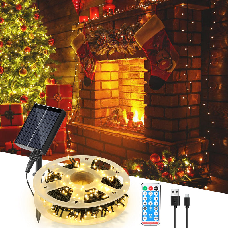 Sonnewelt Solar Lichterkette mit Fernbedienung 30m-100m