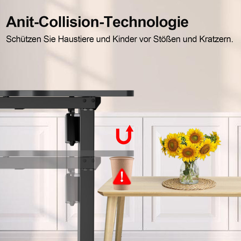 Sonnewelt Schreibtisch Höhenverstellbar Elektrisch Computertisch