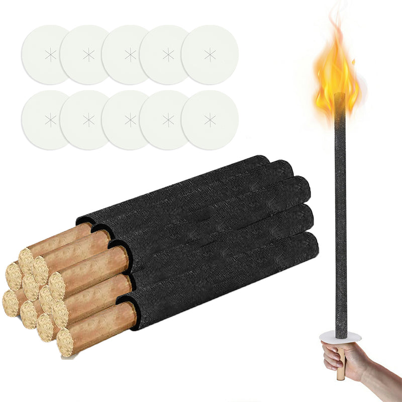 Sonnewelt Wachsfackeln Fackeln für Outdoor Brennzeit 90 min