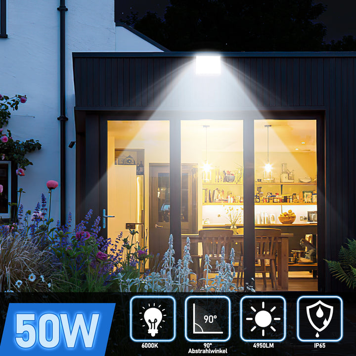 Sonnewelt LED Außenstrahler Kaltweiß IP65 50W-200W