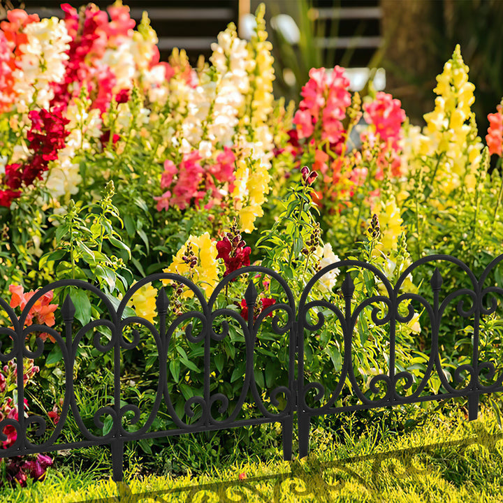 Sonnewelt 5 tlg Beetzaun Beetumrandung Kunststoff