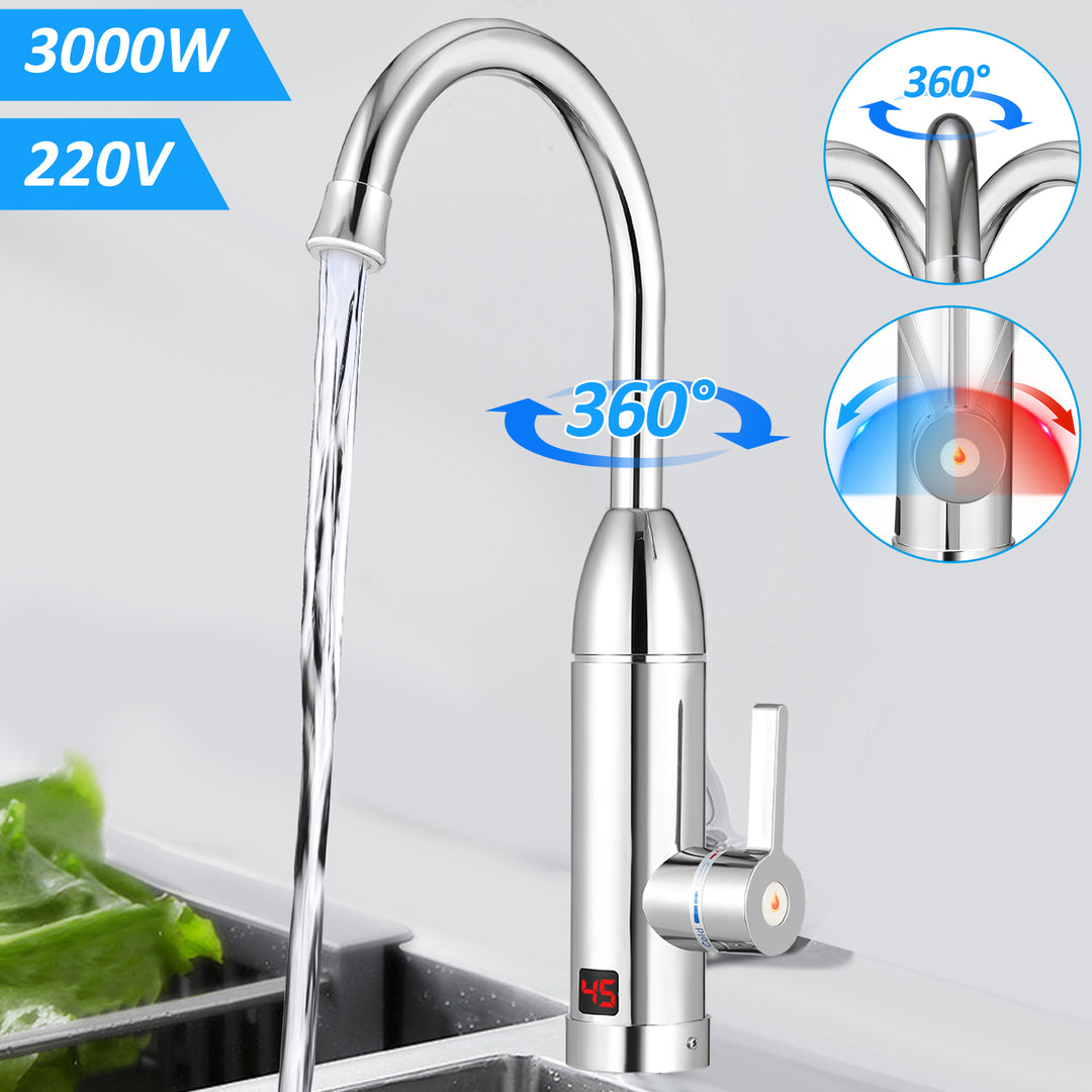 Sonnewelt 3KW Elektrischer Wasserhahn LED Temperaturanzeige