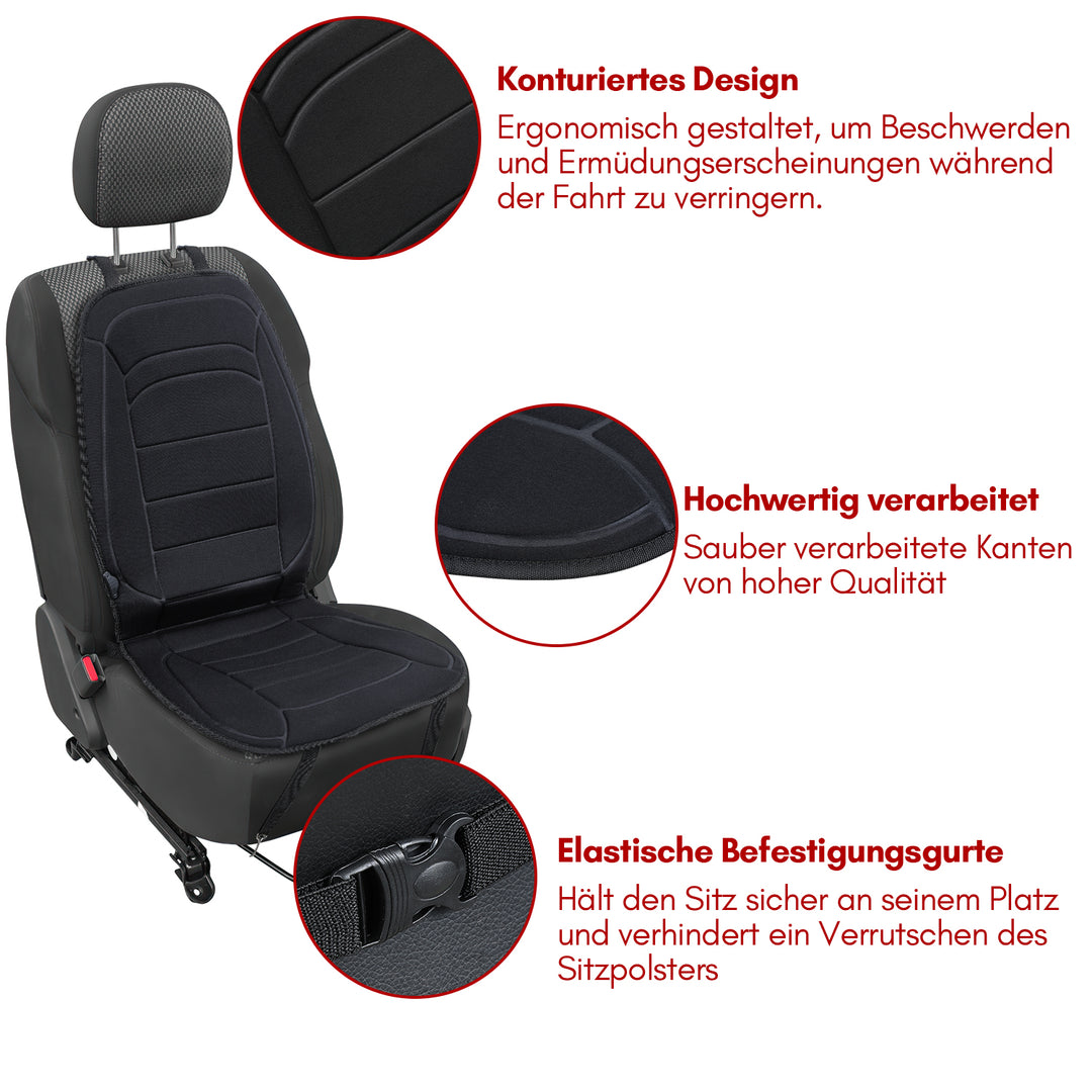 Sonnewelt Auto Sitzheizung Universal 12V Carbon