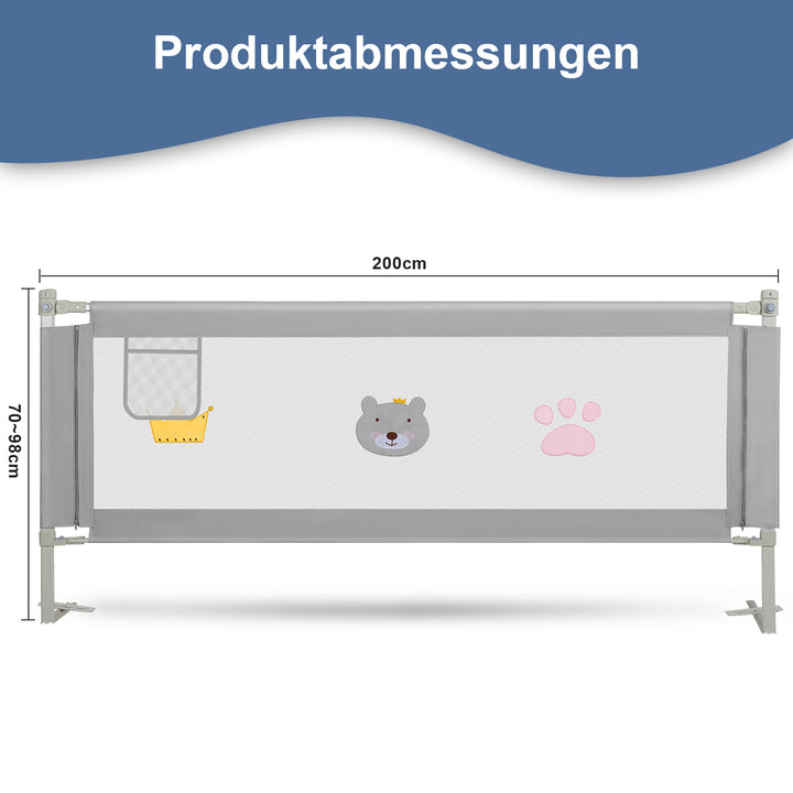 Sonnewelt bed rail children's bed rail height adjustable