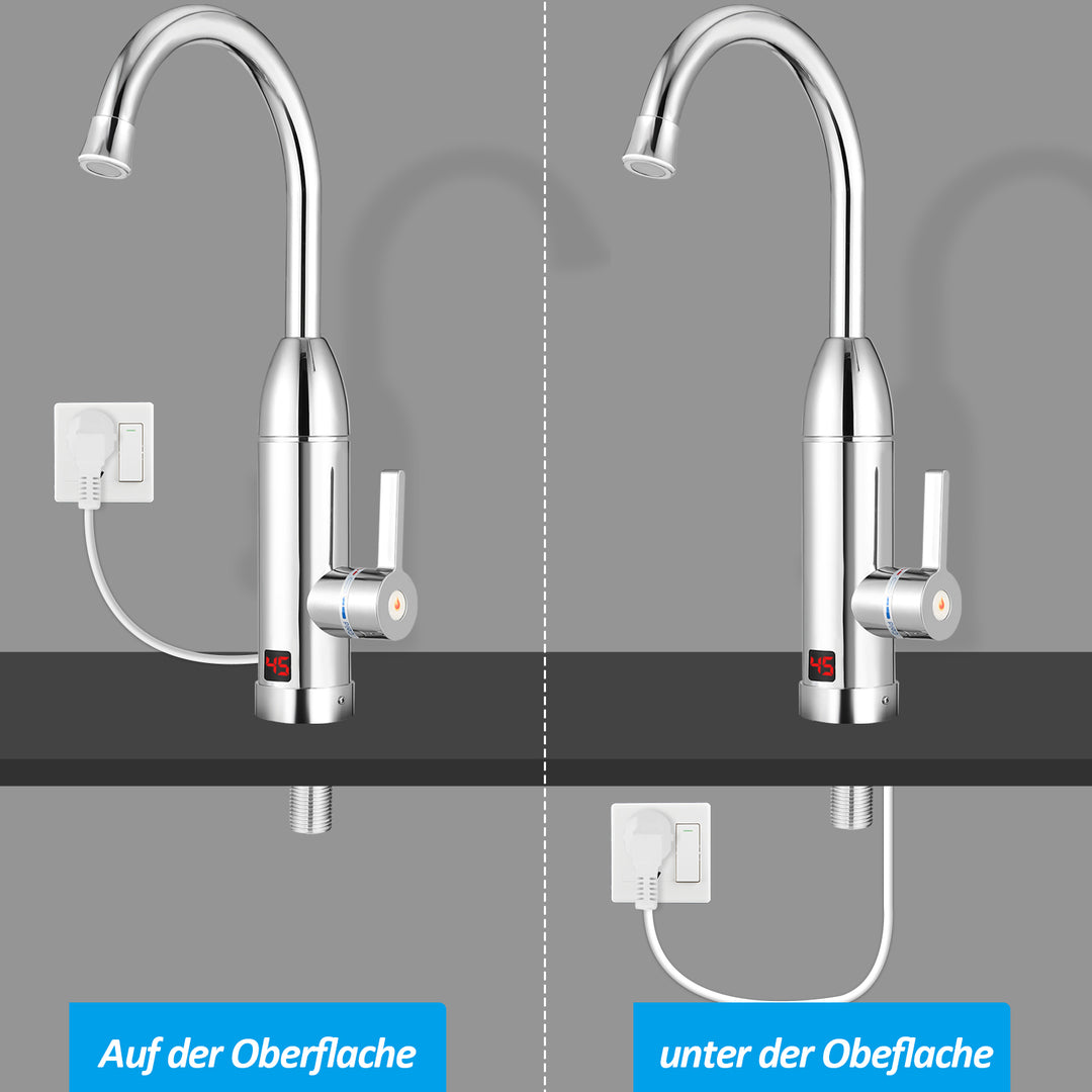 Sonnewelt 3KW Elektrischer Wasserhahn LED Temperaturanzeige