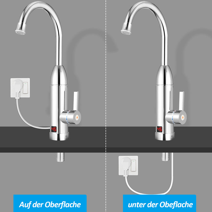 Sonnewelt 3KW Elektrischer Wasserhahn LED Temperaturanzeige