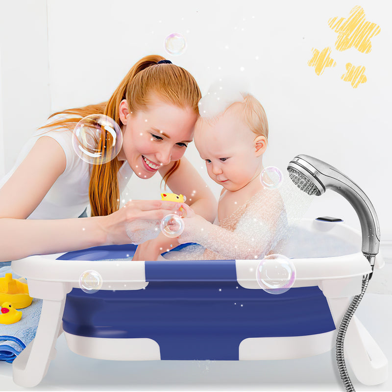 Sonnewelt Baby Badewanne Faltbare mit Thermometer