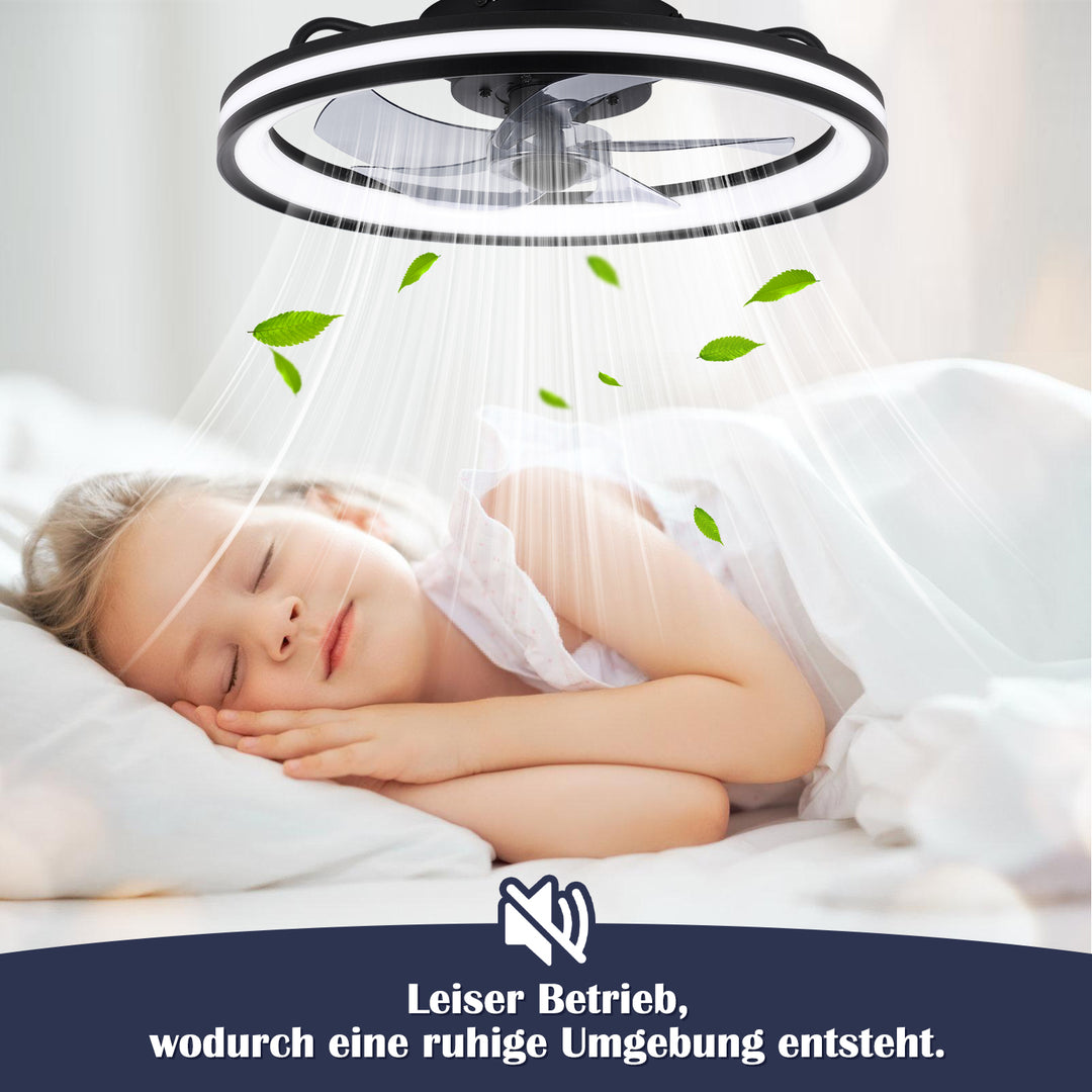 Sonnewelt Deckenventilator Ventilator mit Fernbedienung und Beleuchtung