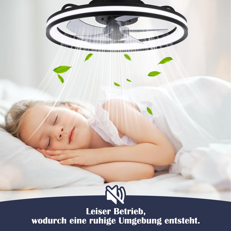 Sonnewelt Deckenventilator Ventilator mit Fernbedienung und Beleuchtung