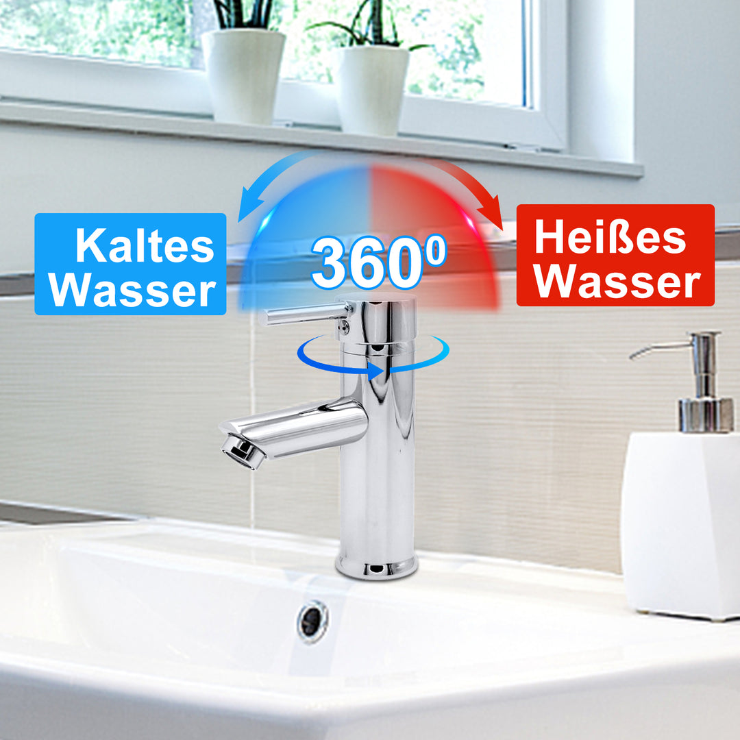 Sonnewelt Wasserhahn Waschtischarmatur Bad