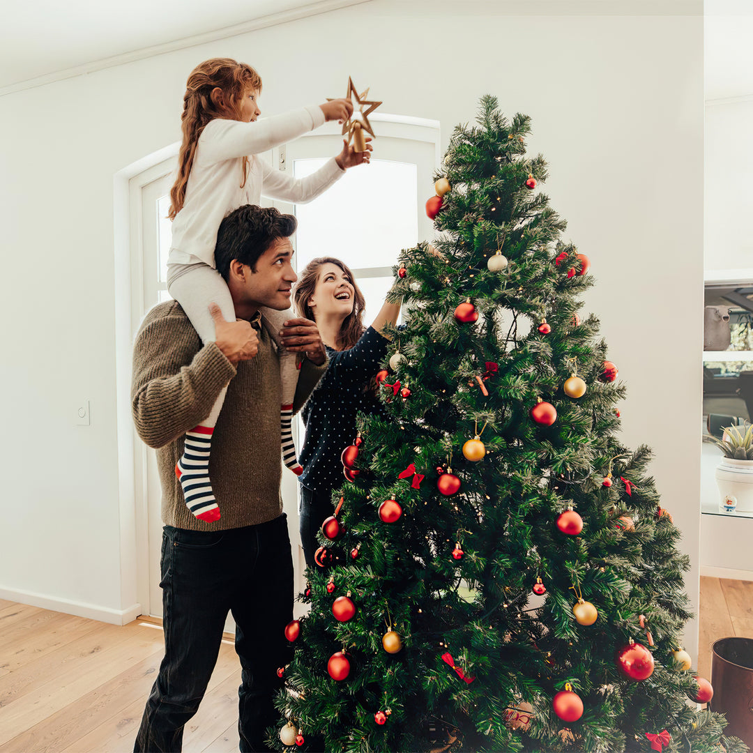 Sonnewelt Christbaum Künstlicher Weihnachtsbaum Grün/Weiß