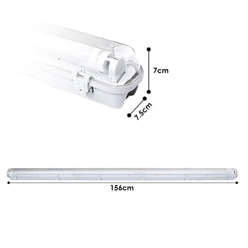 Sonnewelt LED Feuchtraumleuchte T8 150cm Kaltweiß 24W