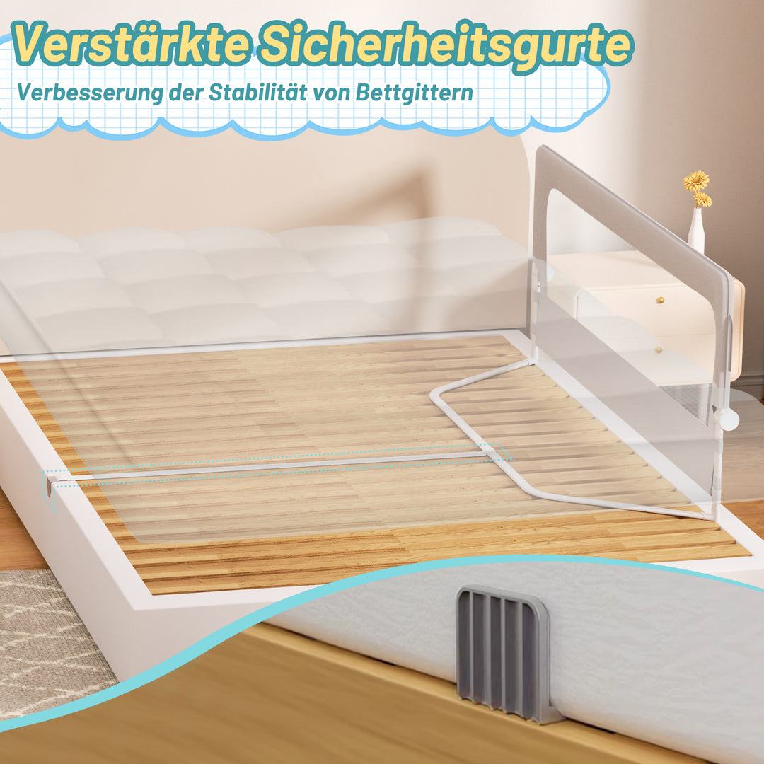 Sonnewelt Bettgitter Rausfallschutz Klappbar Höhenverstellbar
