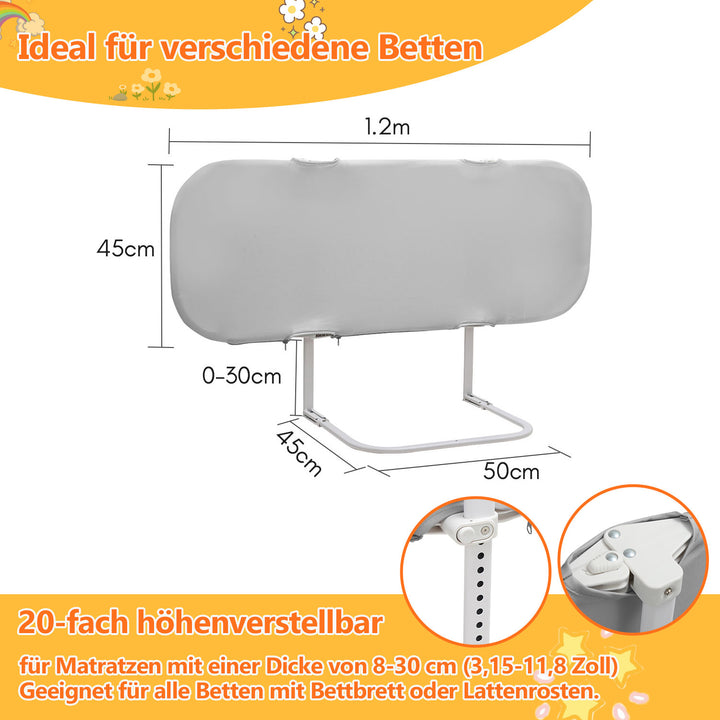 Sonnewelt bed guard, fall protection, foldable