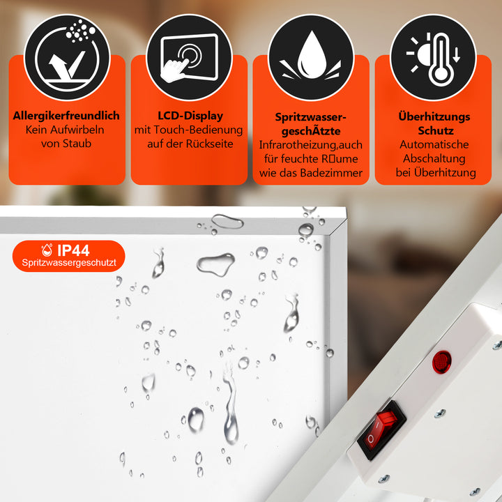 Sonnewelt infrared heating thermostat APP remote control 300-1200 W