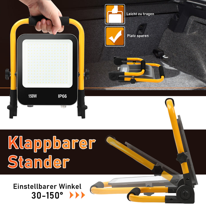 Sonnewelt LED Baustrahler 50W-200W Kaltweiß IP66