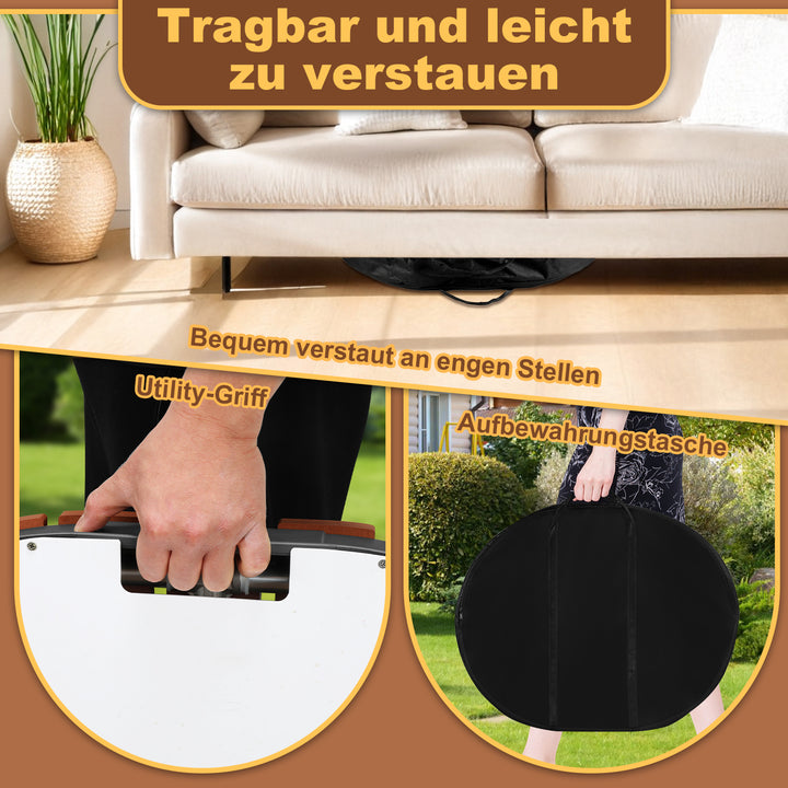 Sonnewelt Bodendusche Gartendusche mit Fußrad und 22 Kupferdüsen