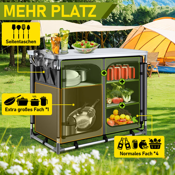 Sonnewelt Campingküche Campingschrank Faltschrank
