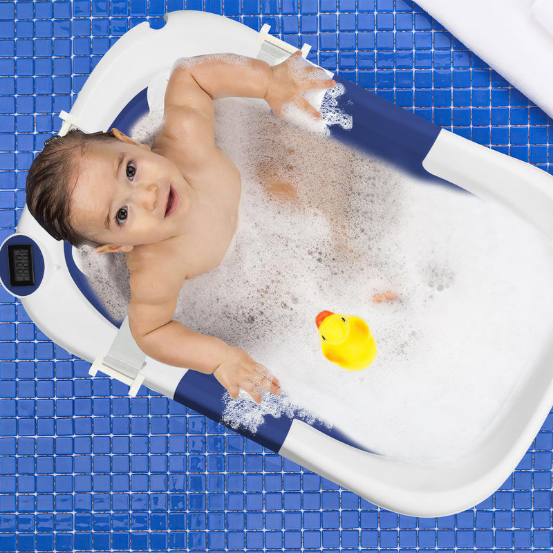 Sonnewelt Baby Badewanne Faltbare mit Thermometer