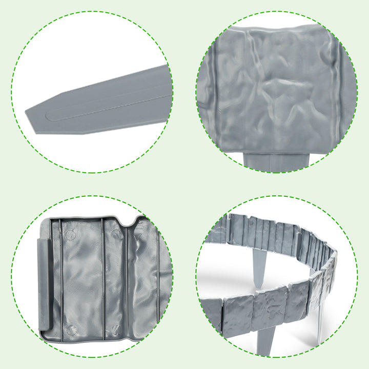 Sonnewelt lawn edge plastic stone look