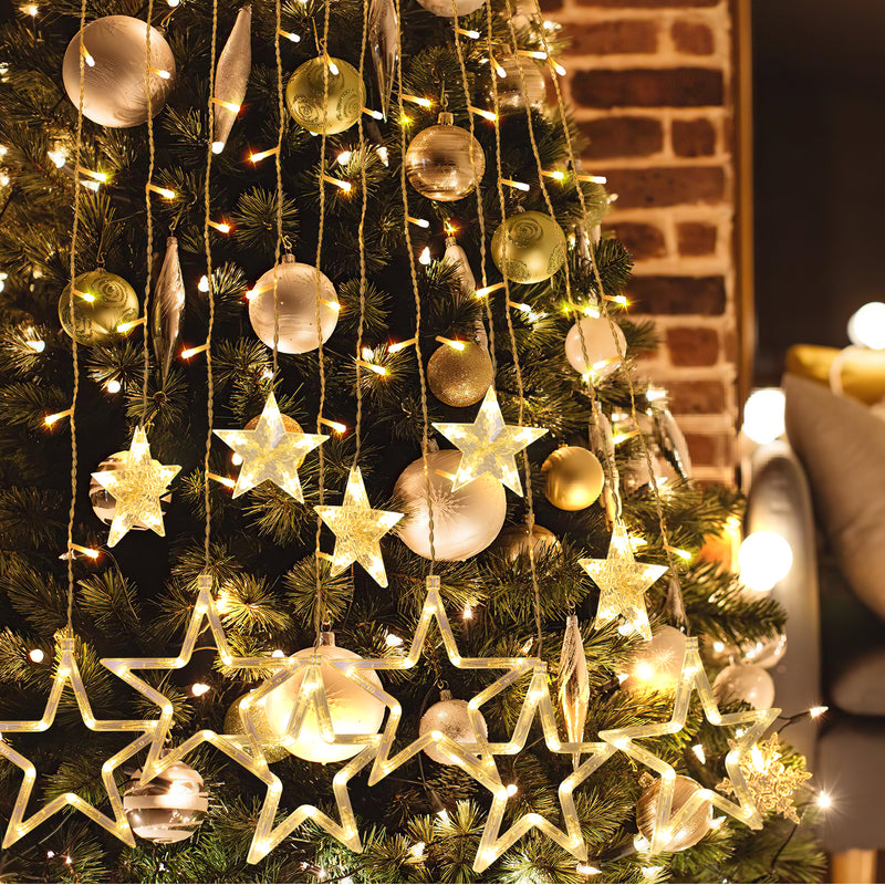 Sonnewelt Star LED Lichterkette Lichtervorhang