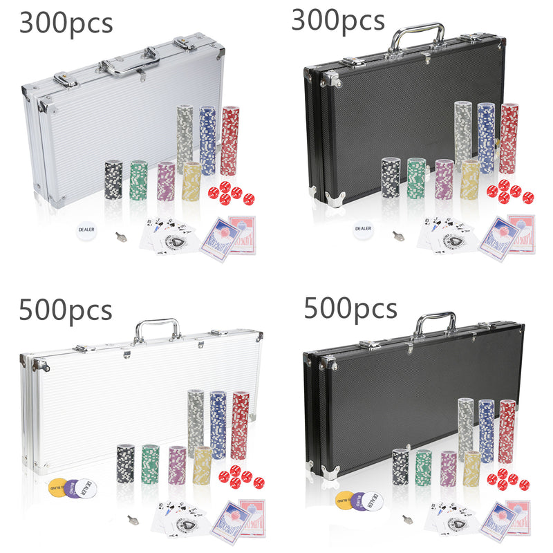 Sonnewelt Poker Set Poker Chips with Aluminum Case