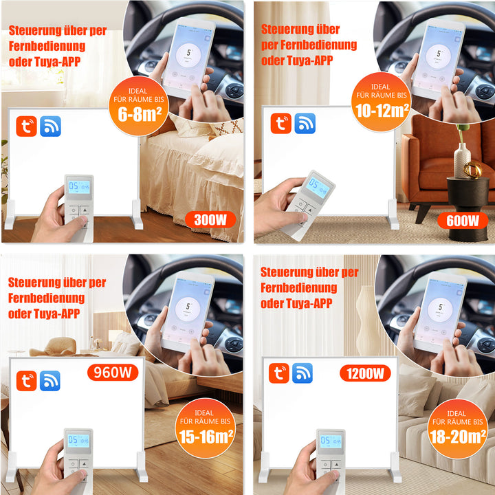 Sonnewelt infrared heating thermostat APP remote control 300-1200 W