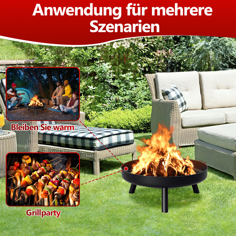 Sonnewelt Feuerschale Φ82,5cm Feuerstelle Eisenschale