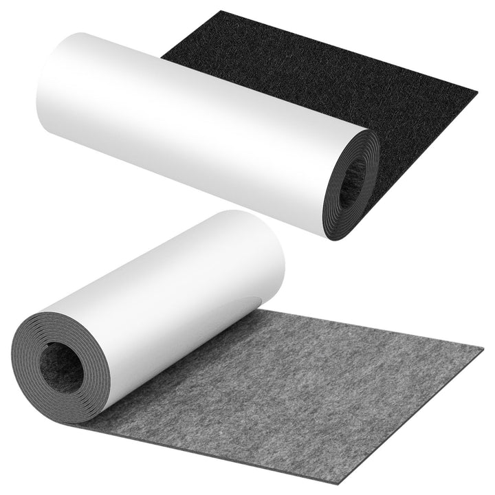 Sonnewelt Filz selbstklebend für DIY Schwarz/Grau