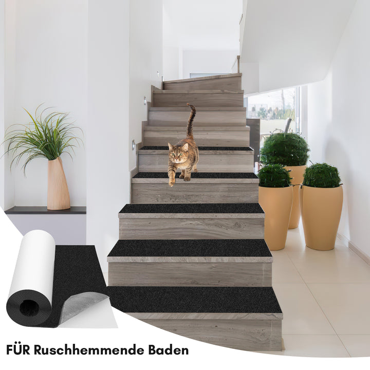 Sonnewelt Filz selbstklebend für DIY Schwarz/Grau