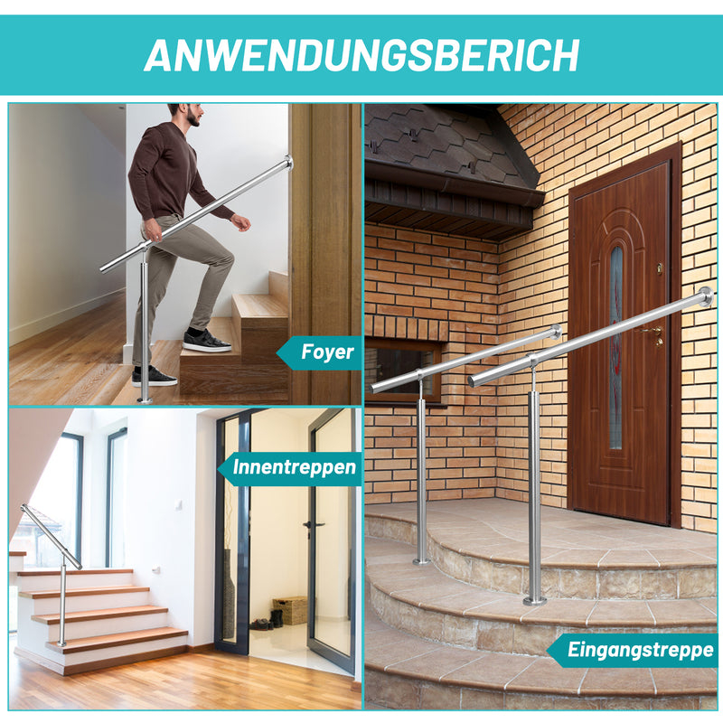 Sonnewelt entrance railing stainless steel 80-180cm