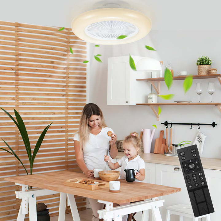 Sonnewelt Deckenventilator mit Beleuchtung 80W Dimmbar