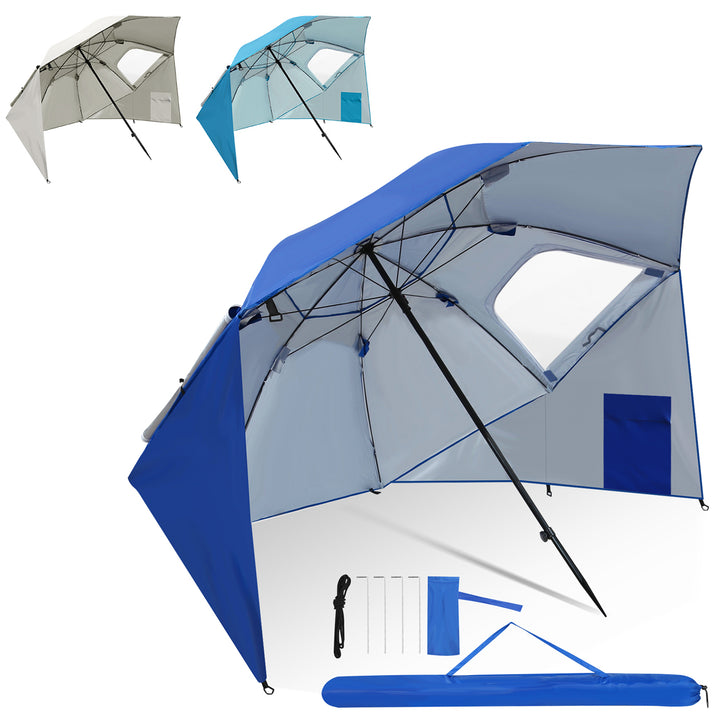 Sonnewelt parasol with side wall 210cm