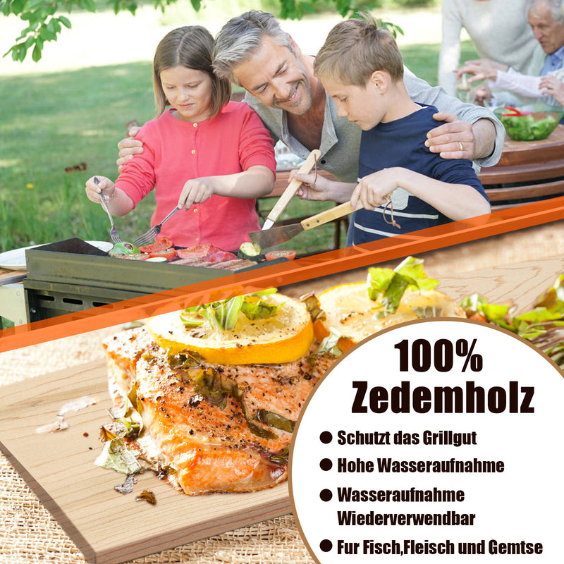 Sonnewelt Räucherbretter Grillplanken 6er Set