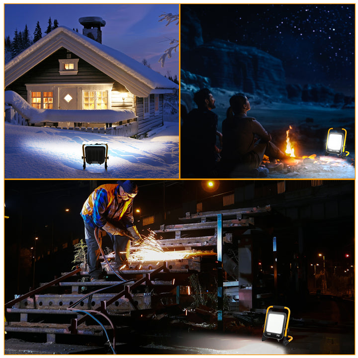 Sonnewelt LED Baustrahler 50W-200W Kaltweiß IP66