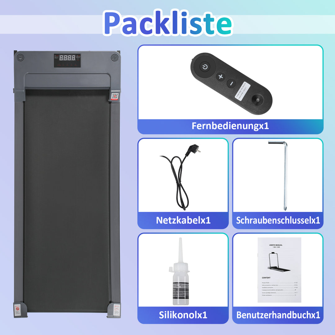 Sonnewelt Laufband für Zuhause mit LED-Anzeige Fernbedienung und App Steuerung